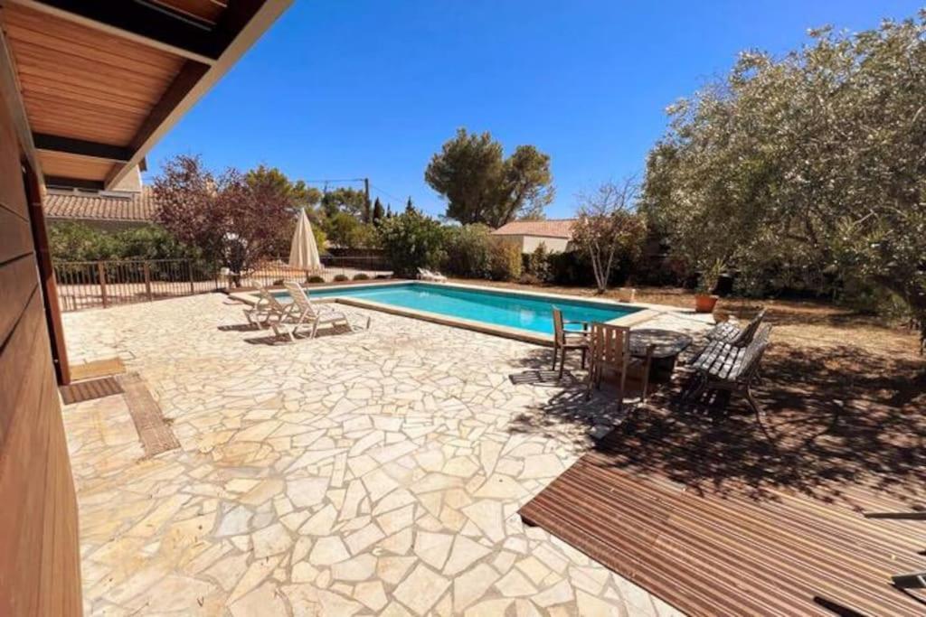 Ferienwohnung Petit Terme - Piscine - Clim - Parking Les Angles  Exterior foto