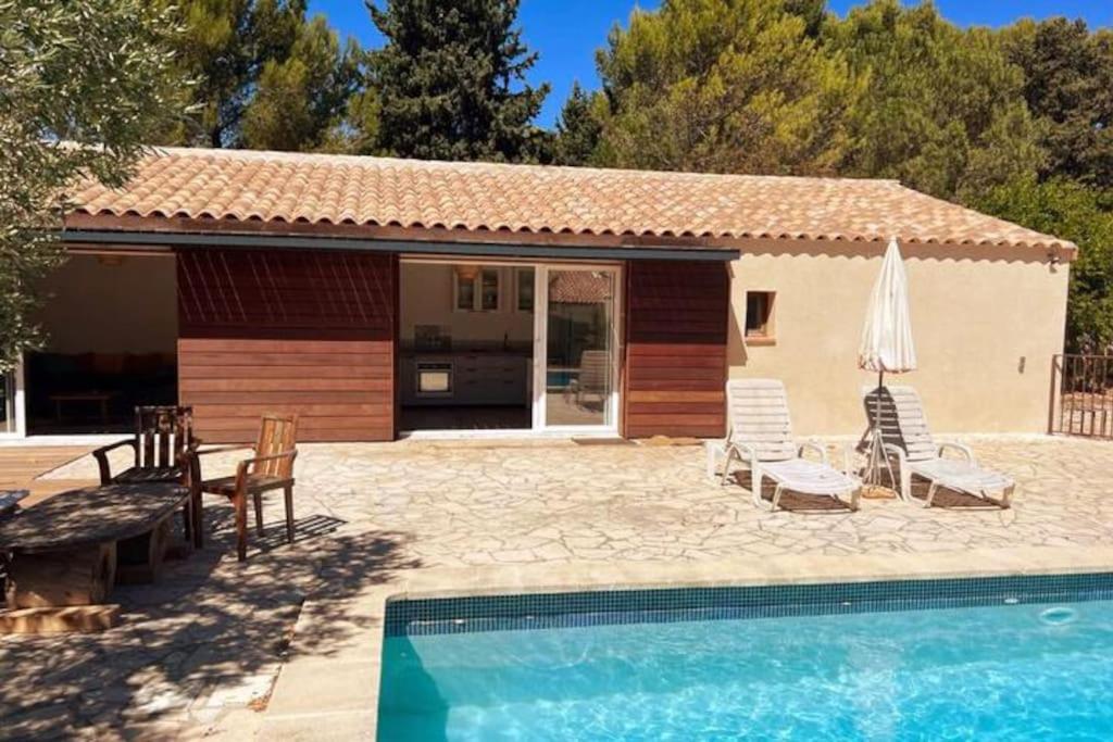 Ferienwohnung Petit Terme - Piscine - Clim - Parking Les Angles  Exterior foto
