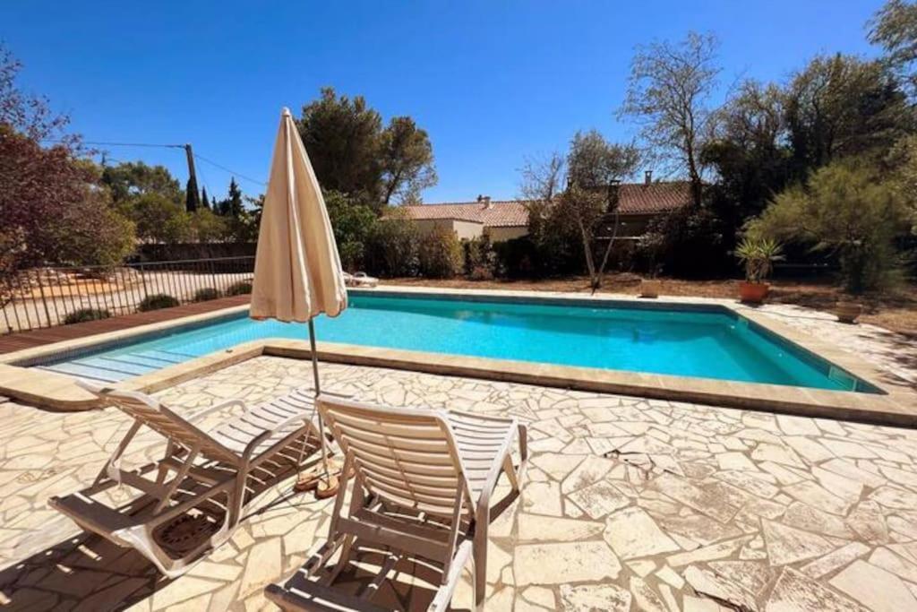 Ferienwohnung Petit Terme - Piscine - Clim - Parking Les Angles  Exterior foto